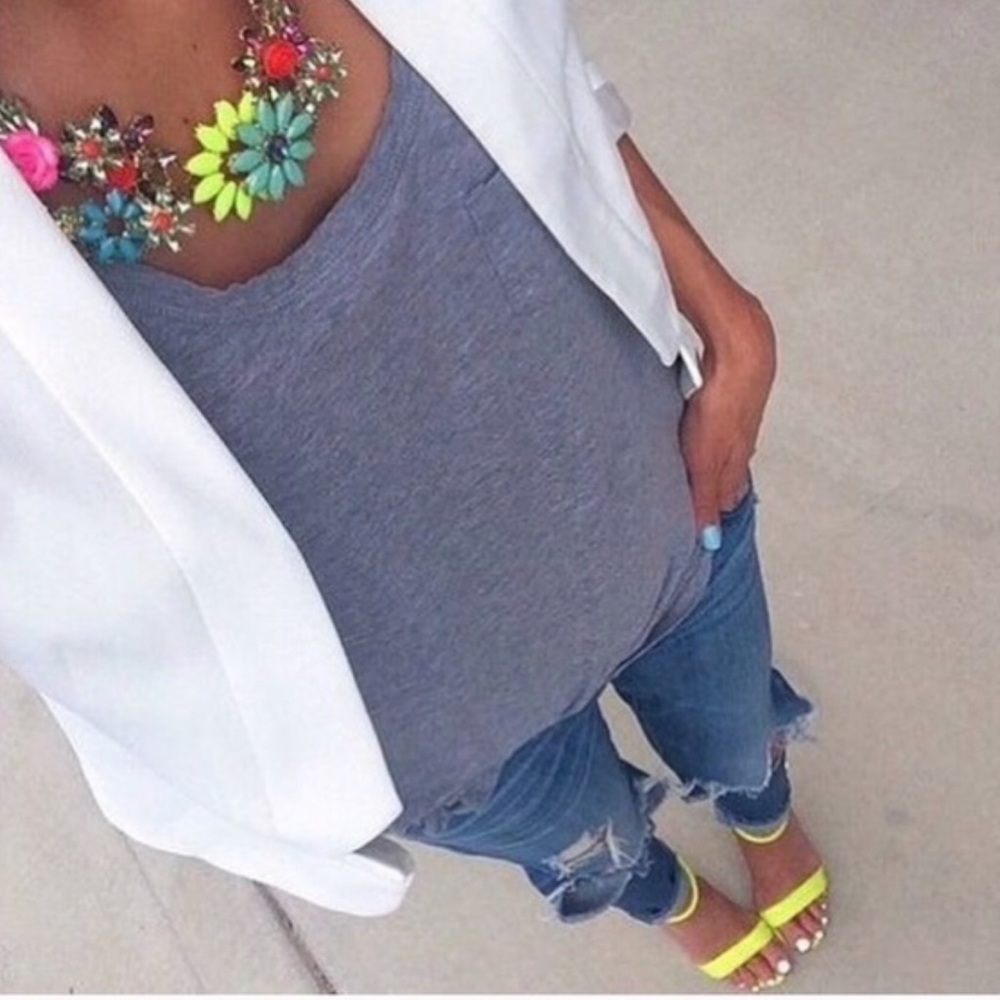 Neon Pastel Statement Necklace - Picture 8 of 8